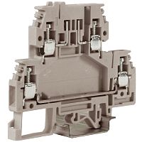 DSFA.4, зажим с 2 уровнями, верхний под предохранитель 4 кв.мм бежевый | код ZDA100 | DKC