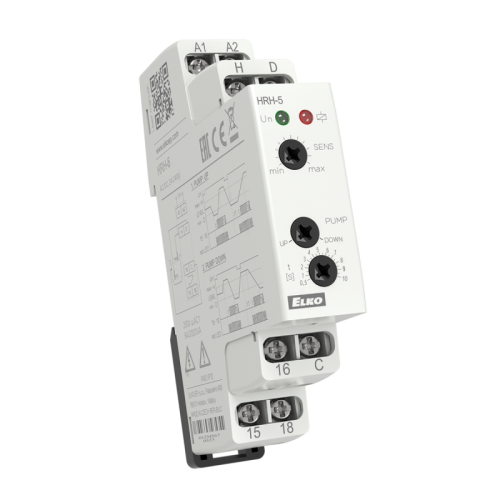 Модульный контроллер уровня жидкости (одно-, двухуровн.), 2 функц., 1х8А, питание универсальное - AC/DC 24-240V HRH-5/UNI | код 8093 | Elko ep