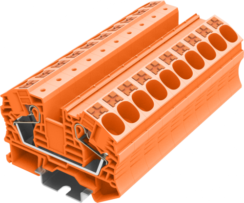 TP16-2-OG Клемма TP 1-1 проходная Push-in, сеч.16мм2, оранж., шт | код TP16-2-OG | SUPU