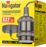 Светильник 93 163 NIL-SF01-010-E27 черн. хром. Navigator 93163