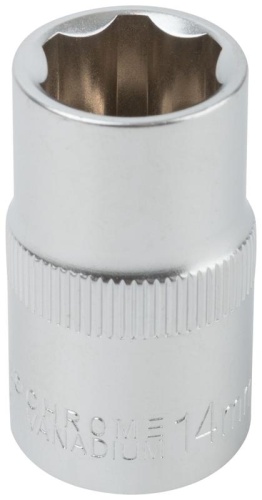 Головка 6-гранная CrV 1/2'' 14 мм | код 62044 | FIT фото 2