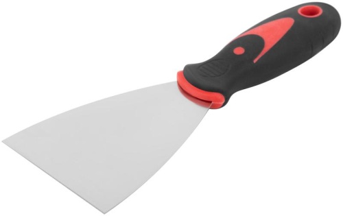 Шпатель 3дюйм (75мм) прорезиненная ручка нерж. сталь КУРС 06705 фото 2