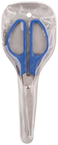 Ножницы бытовые нержавеющие, пластиковые ручки, толщина лезвия 1.4 мм, 170 мм | код 67326 | FIT фото 3