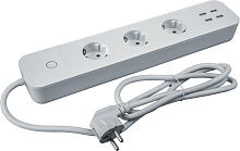 Удлинитель с управлением по WI-FI 3х1.5м +4USB NSH-PE-01 с заземл. 16А бел. Smart Home | Код. 14557 | Navigator