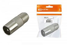 Переходник штекер TV - штекер TV, инд. упаковка TDM | код SQ1809-0014 | TDM