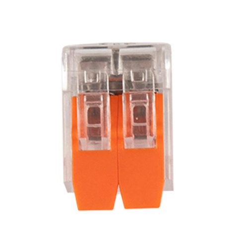 Клеммы монтажные многоразовые PTC-2P 221-412 450V 32A 0,14-4.0mm2, 2 отверстия прозрачные / 50шт. | код 5050884 | JazzWay фото 3