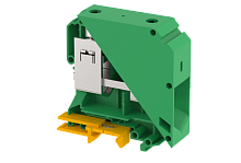 Клемма проходная винтовая 95 мм2, на 2 подключения, зеленая KUT95(GR) | код 1111010003 | Elmex