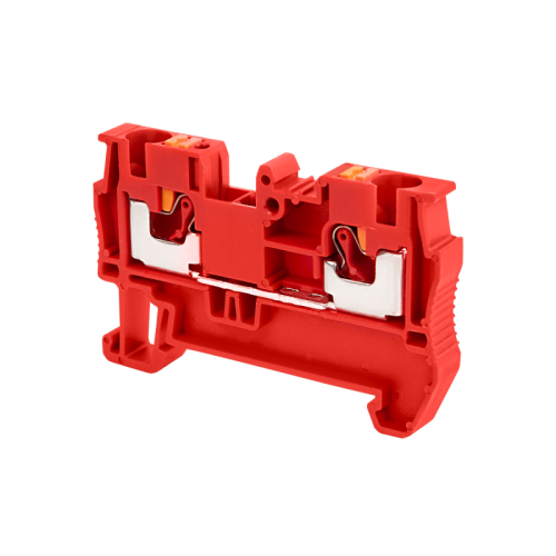 Клемма push-in проходная, 4 мм?, красная MTP-4RD | код 136795 | MEYERTEC