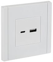 FORTE&PIANO Роз. USB A+C 18Вт FP251 бел. IEK | код FP-U22-018-K01 | IEK