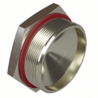 Взрывозащищенная заглушка Ex d e, NPT 2 1/2. Никелированная латунь. IP66/67/68 | код EXD6050-N212B | DKC