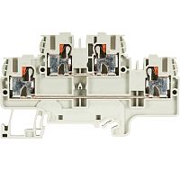 Этажная клемма, тип фиксации провода: push in, номинальное сечение: 2,5/4 мм кв., 24A, 500V, ширина: 5 мм, цвет: серый, тип монтажа: DIN 35 | код 56.203.7055.0 | Wieland