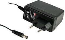 Адаптер AC-DC, 15Вт, вход 90...264B AC 47...63 Гц, 135...370B DC, выход 24B/0.62A, изоляция 3000B AC, 34x71x50мм, 0...+50С, евровилка, выходной разъем 11, диам. 5.5х2.1мм | код GS15E-6P1J | MeanWell