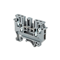 Клемма винтовая четырехпроводная, 4 мм2, серая MTU-FO4 | код 57451 | MEYERTEC