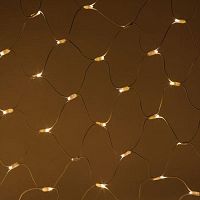 Гирлянда светодиодная "Сеть" ERAPS-SKW1 2х3м 300LED тепл. бел. провод бел. каучук Эра Б0051896