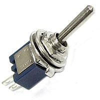 Микротумблер RUICHI SMTS-101, ON-OFF, SPST, 3 А, 250 В, 50 мОм, установочное отверстие 5 мм, 2 контакта | код 56894 | Ruichi