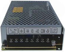 Источник питания AC-DC, 125Вт, вход 88…264В AC, 47…63Гц /248…373В DC, выход1: +5В/2…12A, выход2: +15В/0.5…4A, выход3: -5В /0.1…1A, выход4: -15В/0…1А, изоляция 3000В AC, в кожухе 199х98х38мм, -20…+70С | код RQ-125C | MeanWell