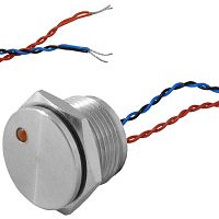 Кнопка пьезо с подсветкой, с фиксацией RUICHI RPS16ZD/R on-off, М16, IP68, нержавеющая сталь | код 114249 | Ruichi