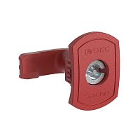 Поворотный замок с личинкой под двойную бородку 3 мм для навесных корпусов, полиамид, красный | код R5CE206 | DKC