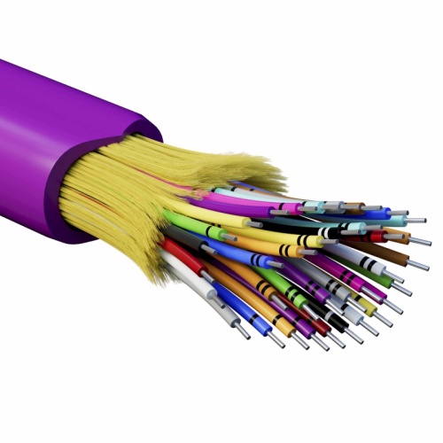 Кабель волоконно-оптический, распределительный, арамидные упрочняющие нити, для внутренней прокладки, нг(А)-HF, 36 ОВ, категория OM4 | код RNDT4C36MG01 | DKC