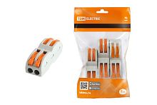 Соединительная проходная клемма СК-412-2 (2,5мм2) (4 шт/упак) TDM | код SQ0527-0051 | TDM