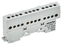 TEKFOR Шина L фаза изолированная на универсальном держателе 6х9-10-Ср IEK | код TF-NN10-10-KL-K03 | IEK