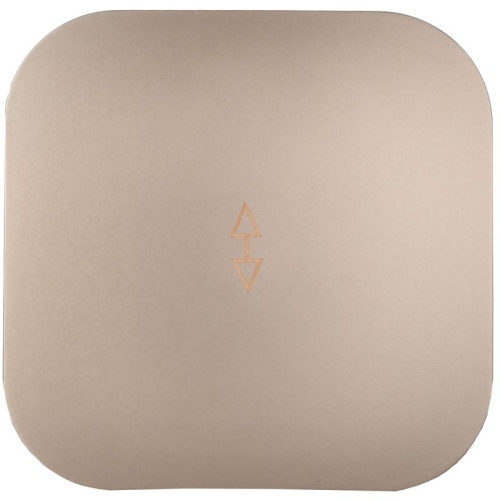 GLORY Выключатель 1-клавишный для открытой установки проходной 10А ВСп10-1-0-ХШм шампань матовый IEK | код EVH12-K37M-10 | IEK