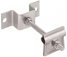 Дер.-заж. соед. пр. кр. 6-10мм оп. L=100мм нерж. сталь IEK | код ZHC81-20-1-10-100 | IEK