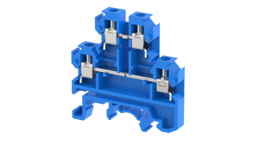 Клемма проходная винтовая 2,5 мм2, двухуровневая, на 4 подключения, черная KU2D4(BK) | код 1103380005 | Elmex Клемма проходная винтовая 2,5 мм2, двухуровневая, на 4 подключения, черная KU2D4(BK) | код 1103380005 | Elmex