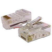 Коннектор RJ45 UTP 8P8C, универсальный, cat.5e, 100 шт. | код TWT-PL45-8P8C | TWT