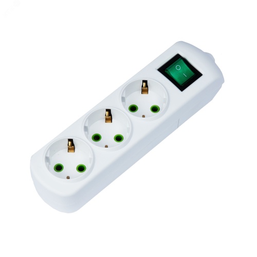 LETITIA Колодка с/з 3 входа с выключателем | код 721-0300-302 | Lezard