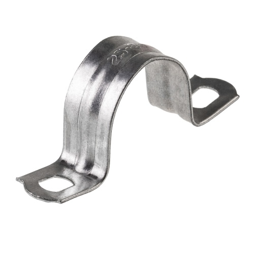 Скоба СМД 25-26 двухлапковая для металлорукава 20/22 мм (100 шт./уп.) (REXANT) | код 28-1021-1 | REXANT