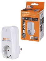 Реле напряжения в розетку РНР-01, 16А TDM | код SQ1513-0001 | TDM