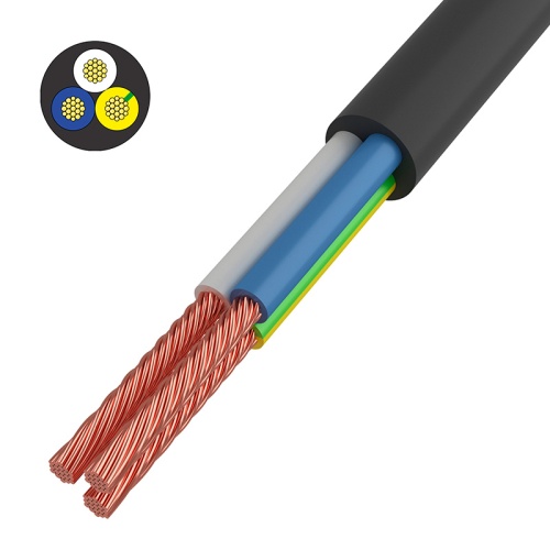 Провод соединительный ПВС 3x1,5 мм кв, черный, длина 5 метров, ГОСТ 7399-97 REXANT | код 01-8047-5 | REXANT Провод соединительный ПВС 3x1,5 мм кв, черный, длина 5 метров, ГОСТ 7399-97 REXANT | код 01-8047-5 | REXANT