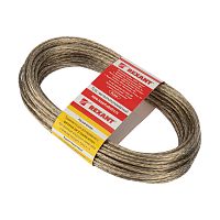 Трос стальной в ПВХ оплетке d=3,0 мм, прозрачный ( моток 20 м) REXANT | код 09-5130 | REXANT