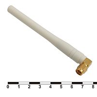 Антенна GSM RUICHI 3 дБ, 900 МГц, разъём SMA-P угловой, белая | код 87650 | Ruichi