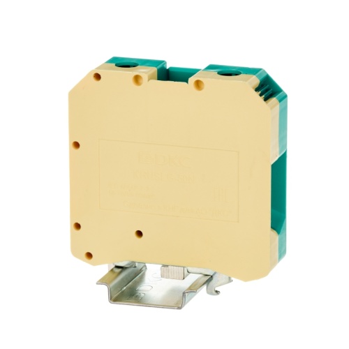 Клемма заземления, винтовой зажим, 2 точки подключения, 50 кв.мм | код KRUSLG-50N | DKC Клемма заземления, винтовой зажим, 2 точки подключения, 50 кв.мм | код KRUSLG-50N | DKC