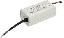 Источник питания AC-DC, 12Вт, вход 180…264В AC, выход 12В/1А, изоляция 3750В AC, в кожухе 77х40х29мм, -30…+70С | код APV-12E-12 | MeanWell