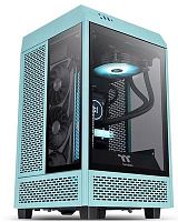 Корпус Thermaltake The Tower 100 Turquoise без БП miniITX 1x120mm 3x140mm 2xUSB3.0 audio bott PSU | код 1584232 | THERMALTAKE
