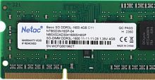 Память DDR3L 4GB 1600MHz Netac NTBSD3N16SP-04 Basic RTL PC3-12800 CL11 SO-DIMM 204-pin 1.35В single rank Ret | код 1740134 | NETAC