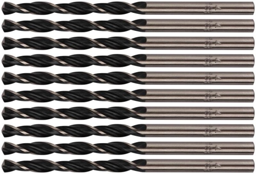 Сверла по металлу HSS черненые 4.0x75 мм (10 шт) | код 33540 | FIT фото 5