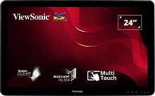 Монитор ViewSonic 23.6 TD2430 черный VA LED 16:9 HDMI M/M матовая 200cd 178гр/178гр 1920x1080 VGA DP FHD USB Touch 5.51кг | код 2033021 | VIEWSONIC