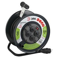 Удлинитель силовой RMx-4es-3x2.5-30m-IP44(KG) на метал. катушке с/з 4гнезда 30м КГ 3х2.5 Эра Б0043058