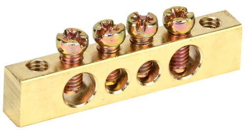 Шина PEN "земля-ноль" 6х9мм 4/2 (4группы/крепеж по краям) | код YNN11-04-100 | IEK Шина PEN "земля-ноль" 6х9мм 4/2 (4группы/крепеж по краям) | код YNN11-04-100 | IEK