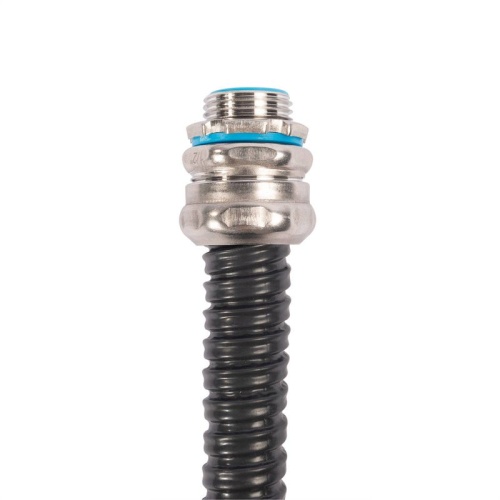 Металлорукав МРПИнг (INOX) 38 с протяжкой черн. (уп.25м) Fortisflex 104464 фото 2