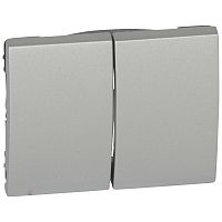 Клавиша - Galea Life - двойная - Aluminium | код 771312 | Legrand