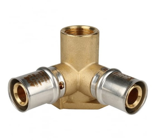 Тройник-пресс настенный с креплением 1/2'х20 для металлопластиковых труб | код RG008S9C4Q2H6K | STOUT Тройник-пресс настенный с креплением 1/2'х20 для металлопластиковых труб | код RG008S9C4Q2H6K | STOUT