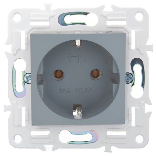 SKANDY Роз. с з/к без з/ш 16А SK-R05Gr сер. IEK | код SK-R11-16-K03 | IEK фото 4