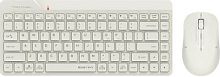 Клавиатура + мышь A4Tech Fstyler FG2200 Air2 клав:бежевый мышь:бежевый USB беспроводная slim (FG2200 AIR2 BEIGE) | код 2012307 | A4TECH