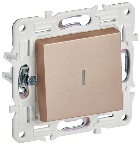 SKANDY Выключ. 1-кл. с инд. 10А SK-V07Sa песоч. IEK | код SK-V10-1-10-K98 | IEK