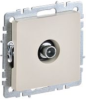 BRITE Розетка TV проходная РТВ10-0-БрКр бежевый | код BR-A10-P-K10 | IEK